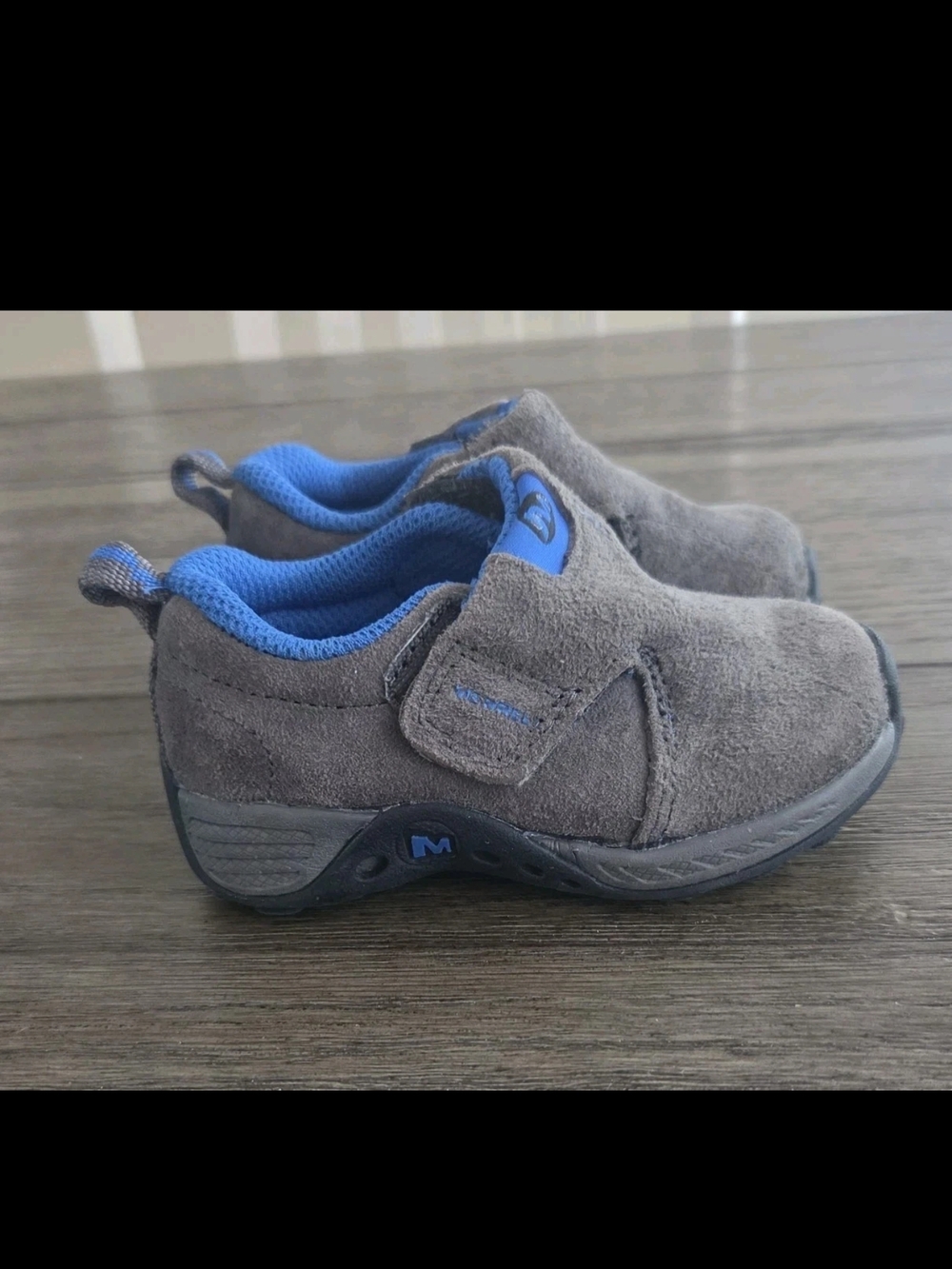 Merrell Gray Suede LeatherJungle Moc Shoes Boys Toddler Baby Size 5W